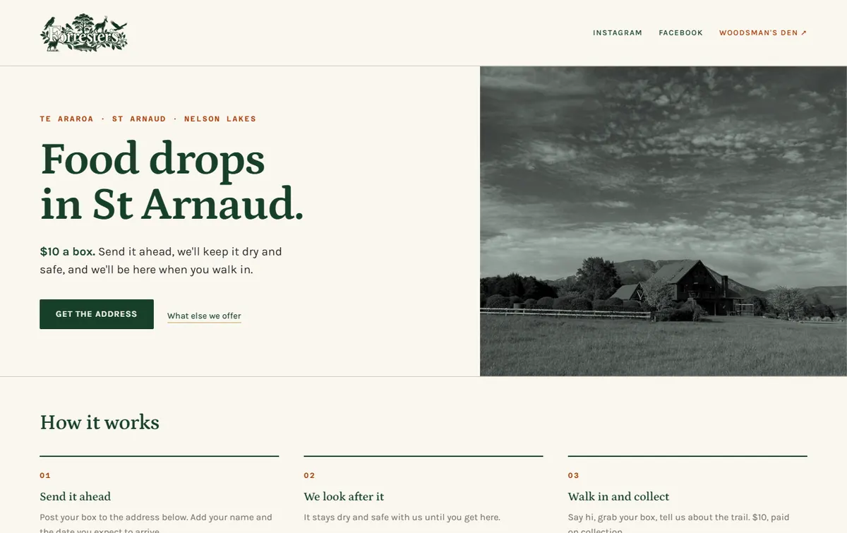 Forresters website built by Slightly Different