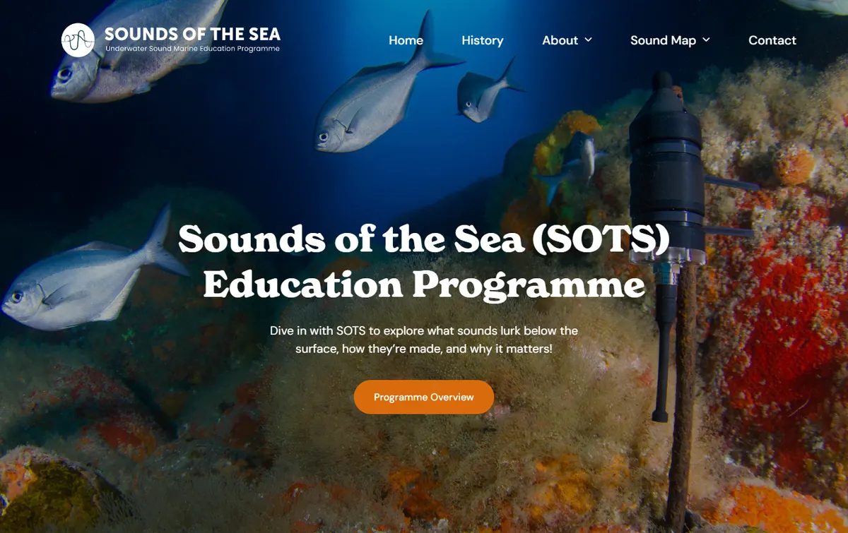 Sounds of the Sea website built by Slightly Different