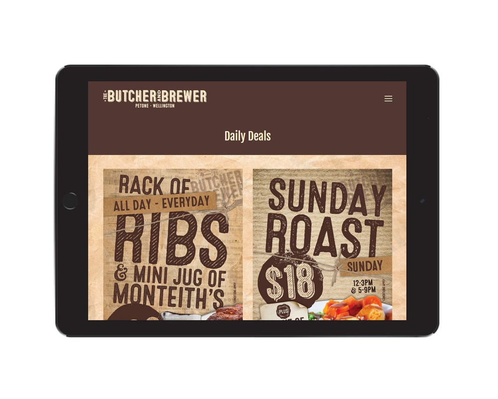 the-butcher-and-brewer-2 Image of website created by Slightly Different Ltd