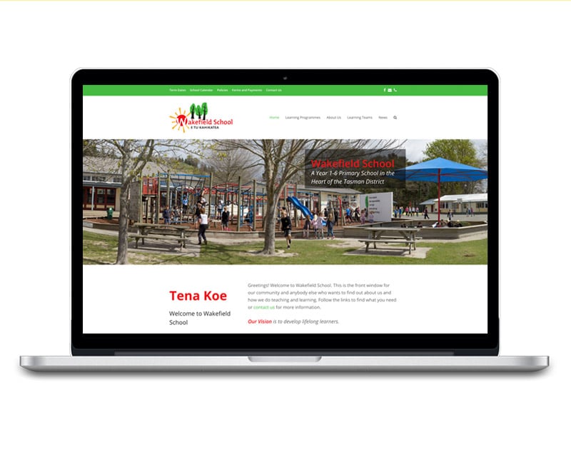Web Design Nelson - Wakefield School Website