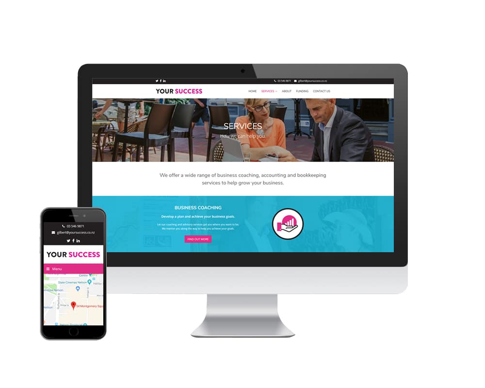 your-success-2 Image of website created by Slightly Different Ltd