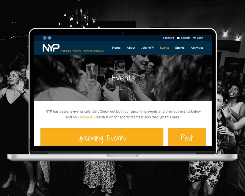 Nelson Young Professionals Website by Slightly Different Ltd