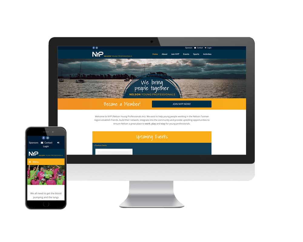 Nelson Young Professionals Website by Slightly Different Ltd