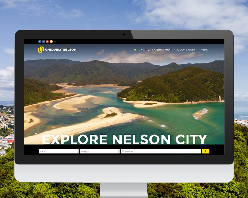 Uniquely Nelson website designed by Slightly Different Ltd