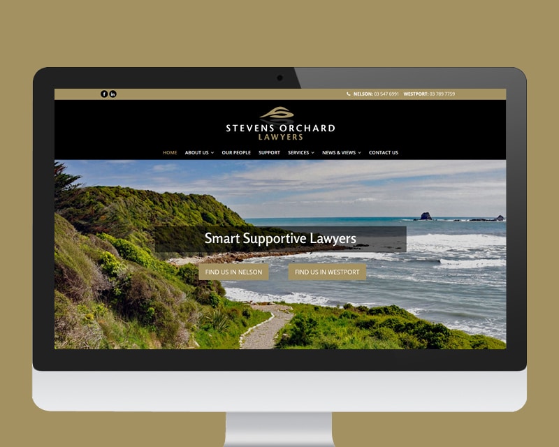 Stevens Orchard Lawyers website designed by Slightly Different Ltd