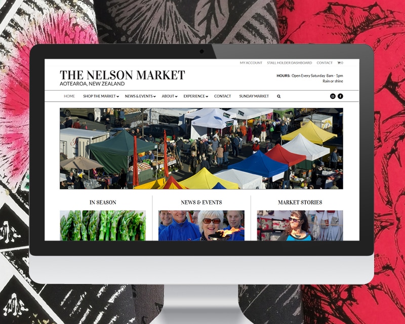Nelson Market Website by Slightly Different Ltd